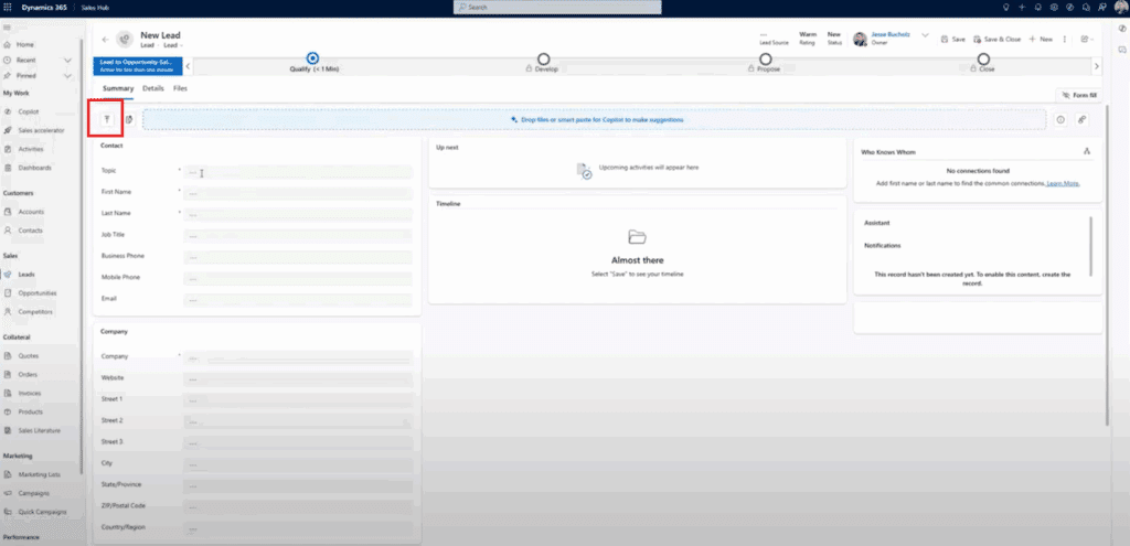 Manually upload files into Copilot for record creation