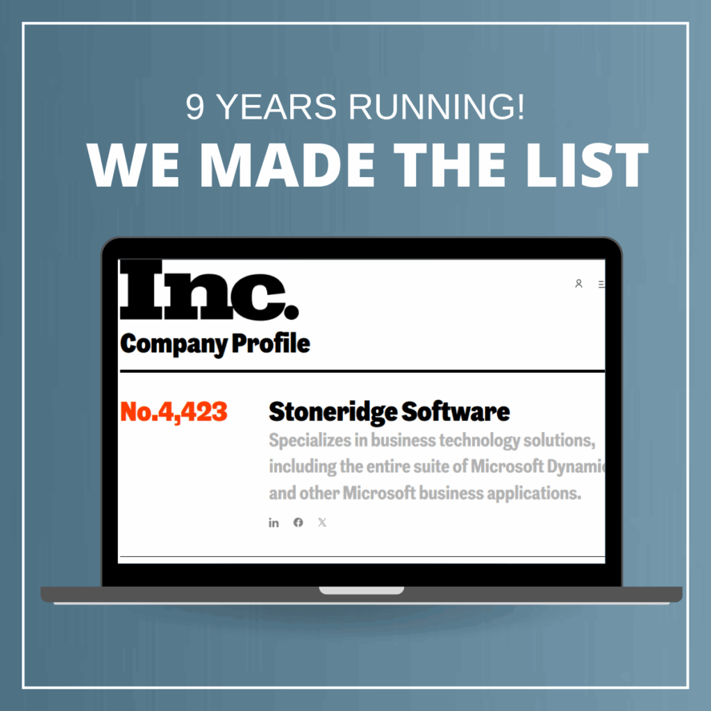 Stoneridge Software Inc 5000 2025