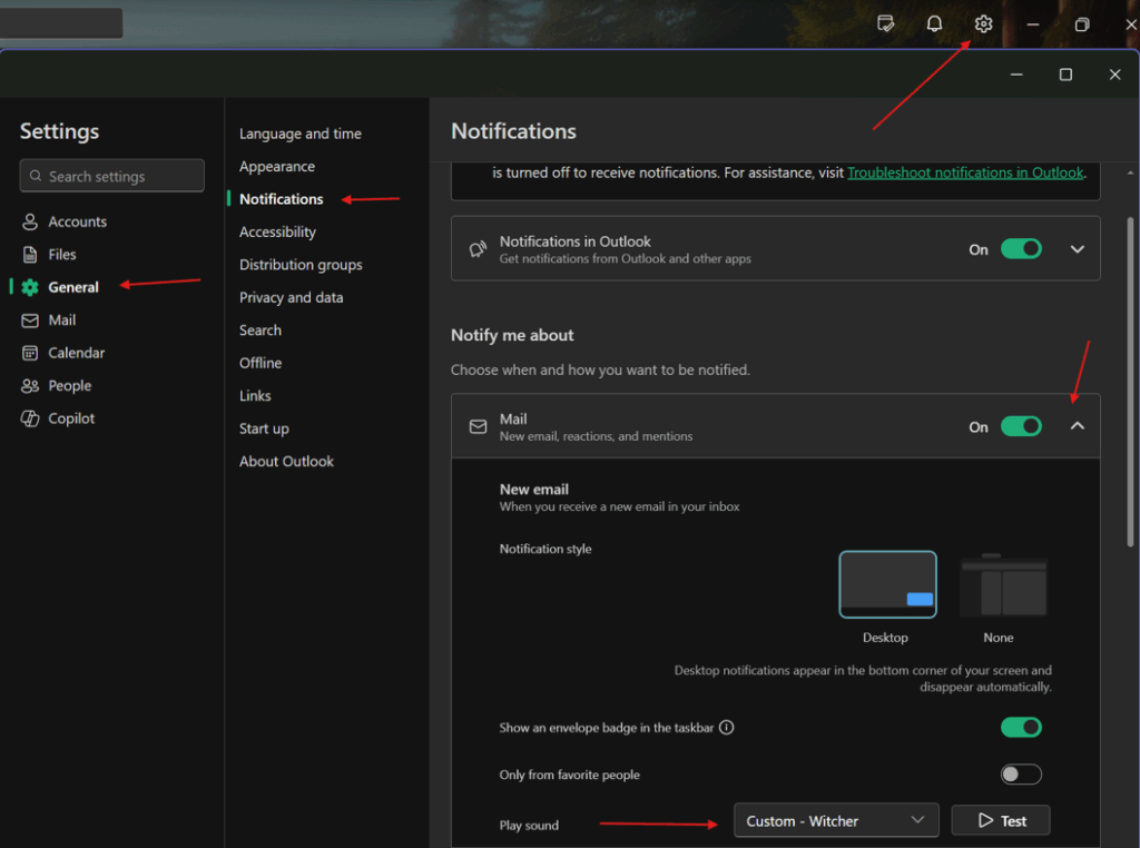 Outlook Notifications Create Your Own Tones