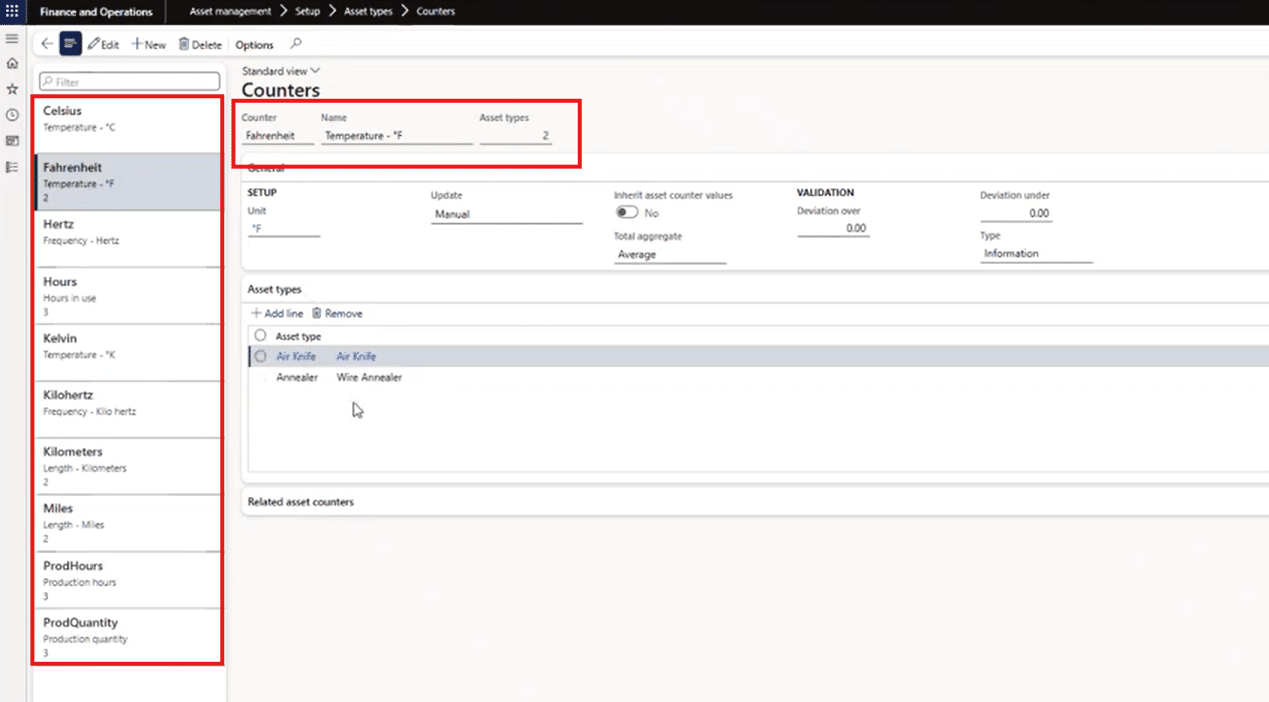 Counters - Drill down
