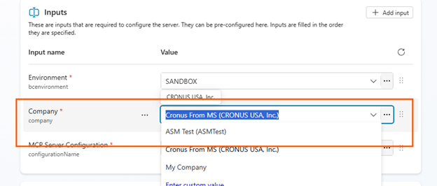 MCP BC Copilot Input company