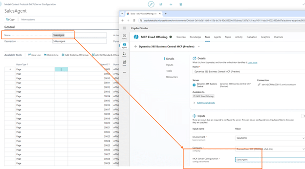 MCP BC Copilot copy paste from BC