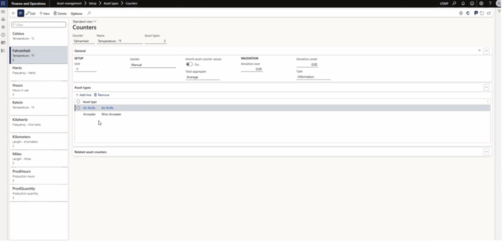 Production Floor Management - Counters