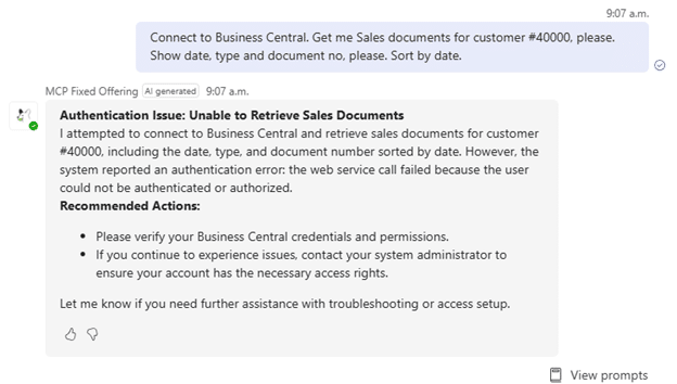 BC Customer Service Authentication