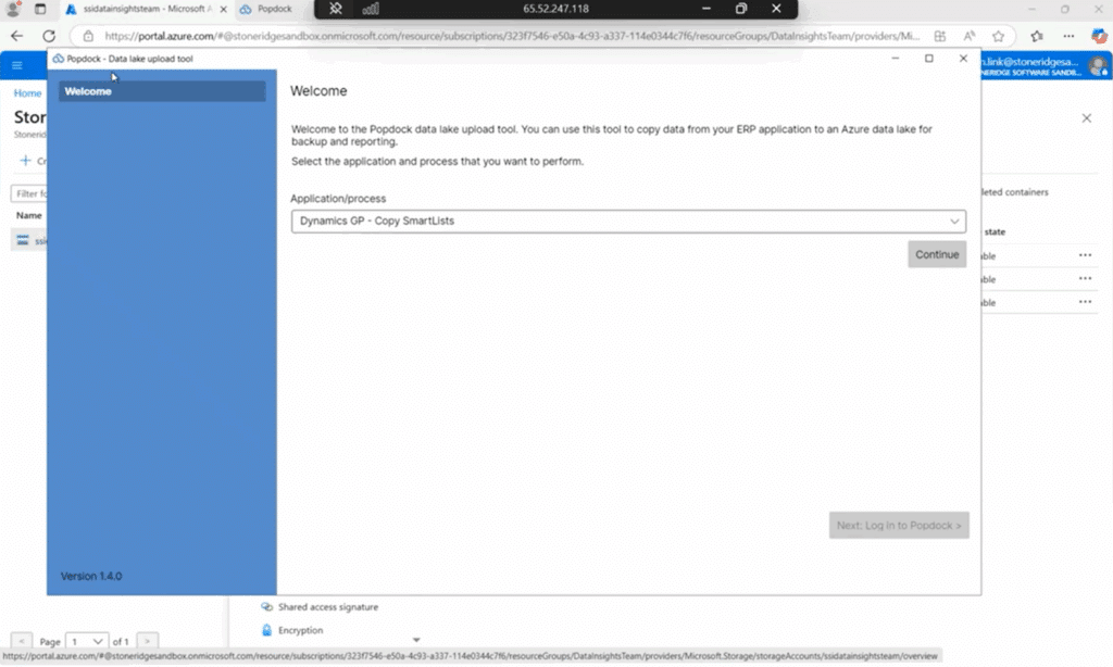 Popdock and Azure Datalake