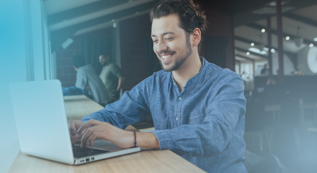 man on laptop