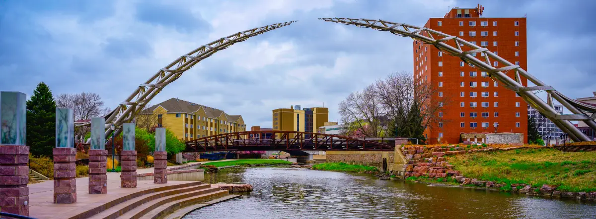 Sioux Falls downtown landscape